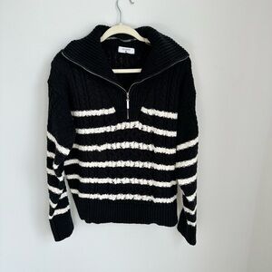 La Ligne collab with Target striped sweater with shawl collar. Fits like and XL